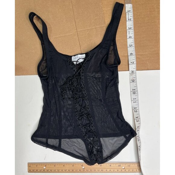 Sheer Black Arianne Womens corset Size S/P Nylon & Lycra Blend 75j - Picture 5 of 6